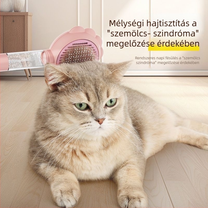 Állatgondozó fésű – PP anyag, Pts márka, KK macska/kutya/állat fésű sorozat