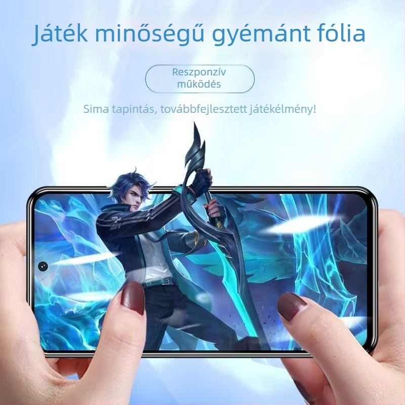 Redmi K60, K70 Pro, K50e és K80 – teljes képernyős edzett üveg kijelzővédő, anti-kék fény, ütésálló