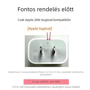 iPhone 14 adatkábel védőhüvely, törésálló, rajzfilmszerű dizájn