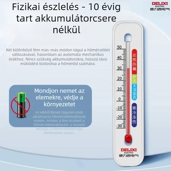 Beltéri falra szerelt hőmérő és páratartalom-mérő, magas precízitású babaszobába