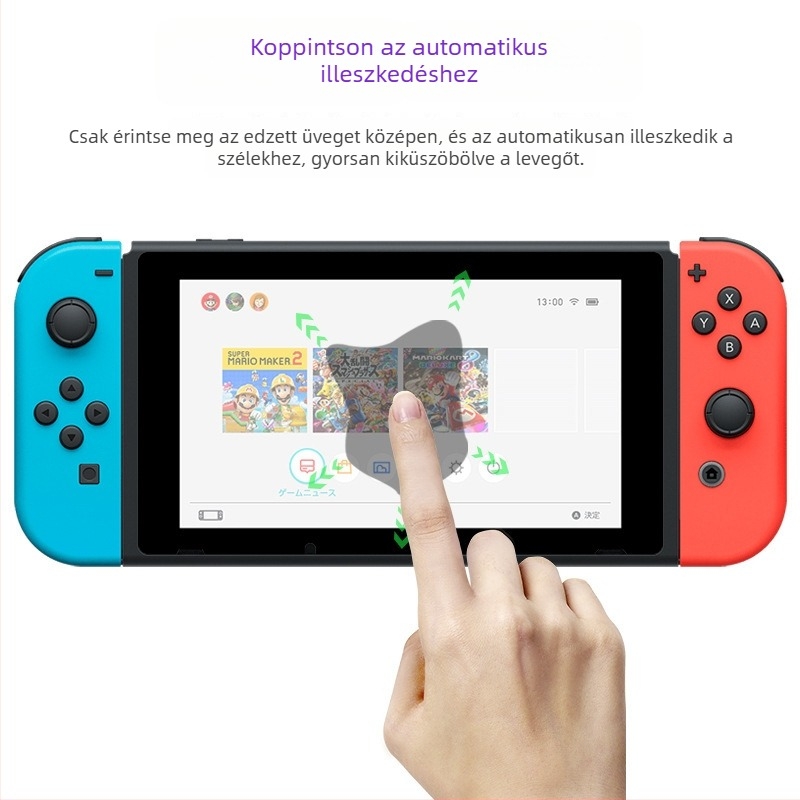 Nintendo Switch Edzett üveg kijelzővédő – 0,3 mm, 7 hüvelyk, HD