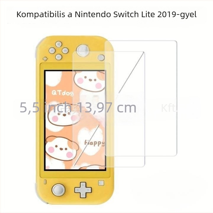 Tempered üveg képernyővédő Nintendo Switch OLED-hez – 0,33 mm, >93% átlátszóság, HD tisztaság, ujjlenyomat-mentes, ütésálló, porálló
