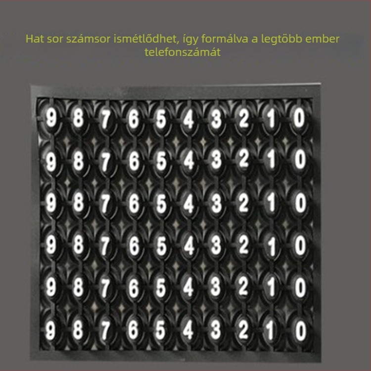 Autókulcs kulcstartó telefonszámtáblával, elvesztés elleni funkcióval, minimalist stílus, műanyag, termékkód 40040
