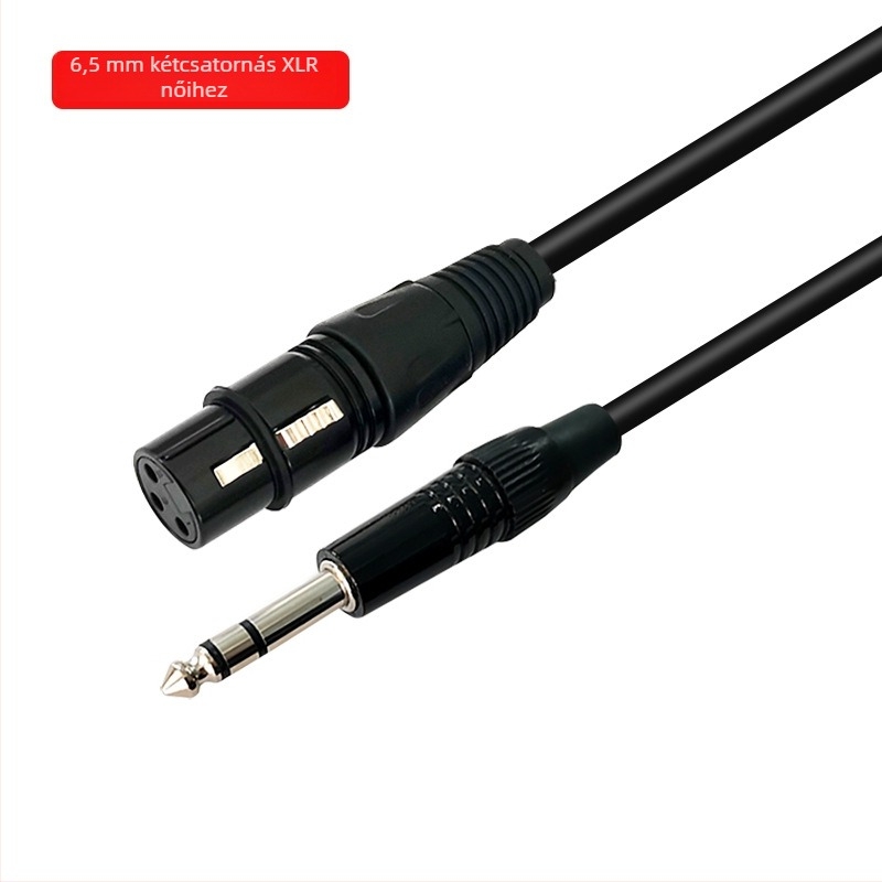 Easy Barium 6,5 mm-től XLR-ig balancolt audiókábel, háromvezetékes, nikkelezett csatlakozók, OFC rézvezetők