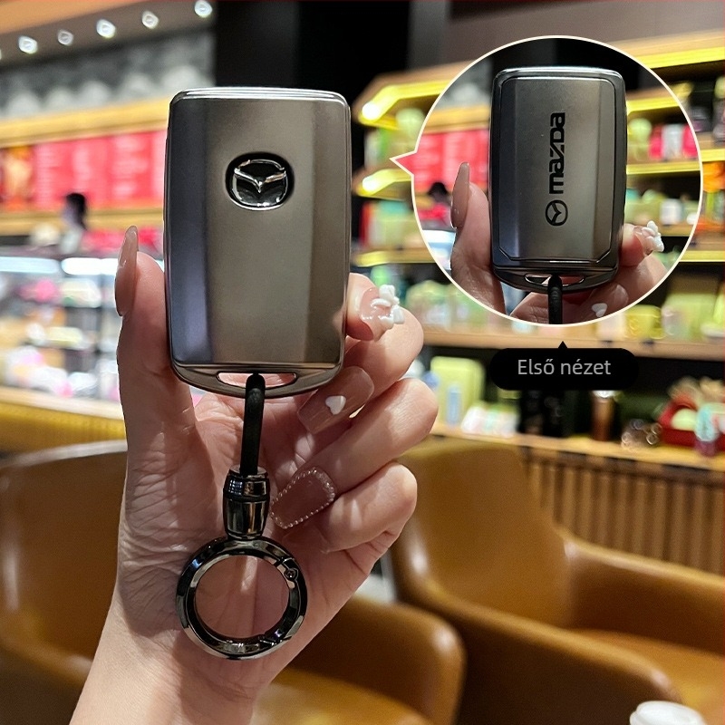 Mazda3 kulcs tok TPU – kompatibil CX4/CX5/CX30/Atenza – egyszerű stílus