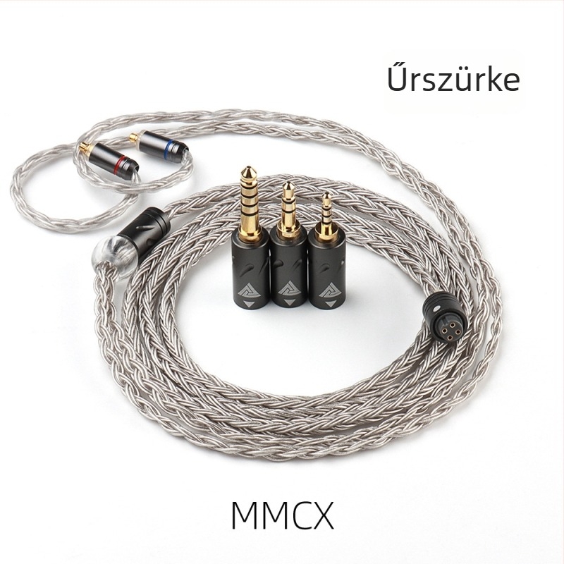 QKZ Q1 MAX vezetékes fejhallgató-kábel, 16 szál, 352-keresztmetszetű ezüstözött rézvezető, impedancia 17 Ω, érzékenység 109 dB