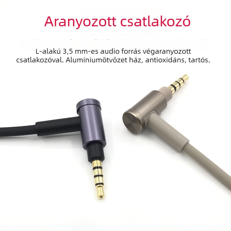 Sony fejhallgató-kábel WH-H900N / 1000XM3 — audió kábel, aranyozott, OFC réz vezető, mag: szabad réz, OEM