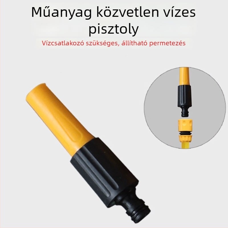 Spray fej / permetező pisztoly – Kerthez és otthoni használatra, gyors csatlakozó; Termékszám 12345678; Márka: kínai hazai márka; Nem importált