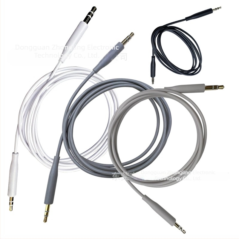 3,5 mm-től 2,5 mm-ig fejhallgató audio kábel BOSE 700, QC45, QC35, QC25, SoundTrue, SoundLink, OE2 számára — aranyozott felület, magas tisztaságú OFC rézmag, TPE bevonat