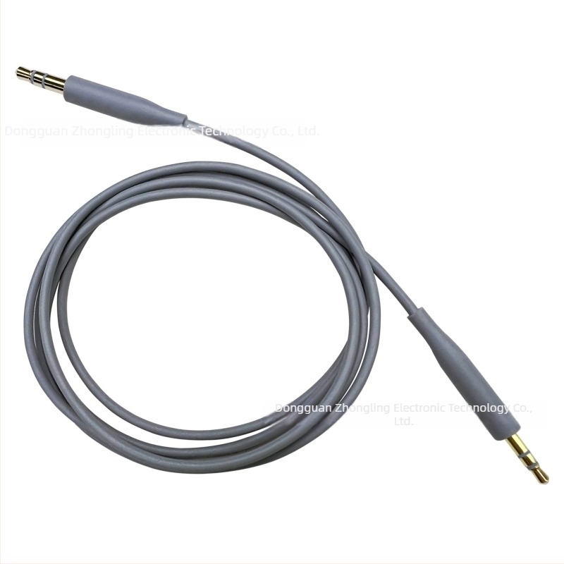 3,5 mm-től 2,5 mm-ig fejhallgató audio kábel BOSE 700, QC45, QC35, QC25, SoundTrue, SoundLink, OE2 számára — aranyozott felület, magas tisztaságú OFC rézmag, TPE bevonat