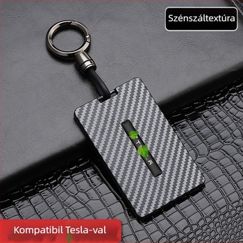 Tesla kulcs-kártya tartó védőhüvely Model Y és Model 3-hoz — ABS műanyag, Minimalista stílus, NFC, Zárókapocs