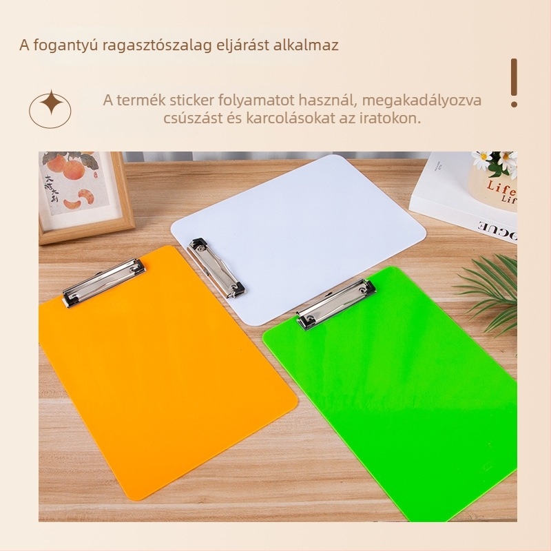 PP műanyag rögzítő tábla Power clamp és Panel clamp kombinációval, lemez vastagsága 1,4 cm, különböző csipeszméretek