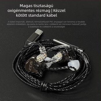 Cca JT2 lapos Type-C interfész kábel ezüstözött réz vezetővel, CE tanúsítvány