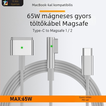 USB-C-től MacBook MagSafe2 mágneses gyors töltőkábel, modell magsafe2/1, 180 cm, kompatibil MacBook Air/Pro