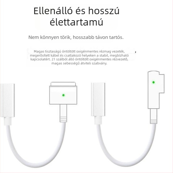 USB-C-től MacBook MagSafe2 mágneses gyors töltőkábel, modell magsafe2/1, 180 cm, kompatibil MacBook Air/Pro