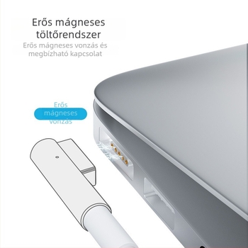 Type-C→MagSafe 1/2 töltőkábel MacBook Air/Pro-hoz, modell PD-MG1, 1,8 m hosszú, 2021-ben piacra került.