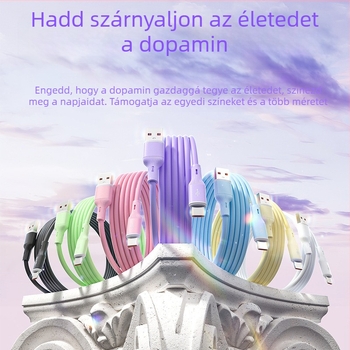3 az 1-ben USB-C adatkábél gyors töltéshez, fonott fém kivitel, 120W max teljesítmény, egyetlen csatlakozó