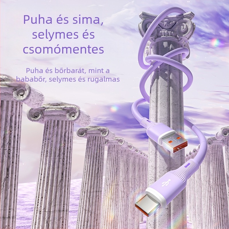 3 az 1-ben USB-C adatkábél gyors töltéshez, fonott fém kivitel, 120W max teljesítmény, egyetlen csatlakozó