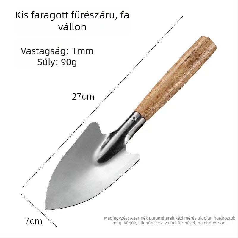 Rozsdamentes acél kertészeti lapát Bo Huang márka, virágokhoz és gyomirtáshoz