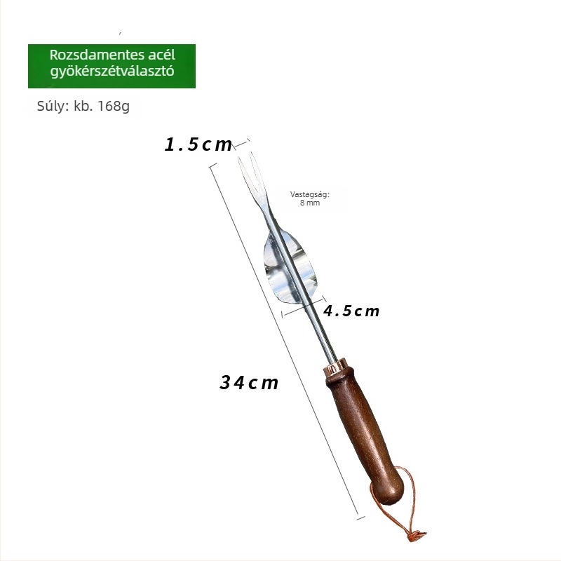 Kerti lapát rozsdamentes acélból, fa nyéllel, BD-GT088, kertészkedéshez, növényeknek cserepben és háztartási használathoz (feldolgozás testreszabható: Igen)