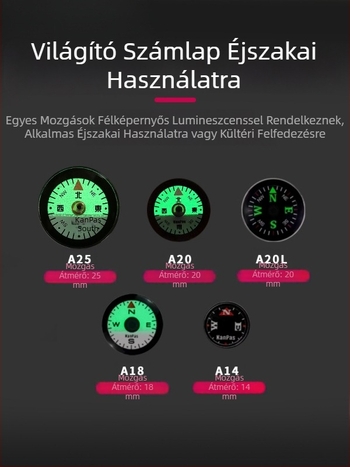 DIY mini iránytű készlet — hordozható, könnyű kültéri kiegészítő