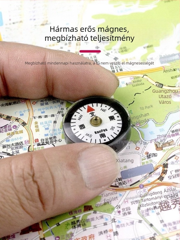 DIY mini iránytű készlet — hordozható, könnyű kültéri kiegészítő