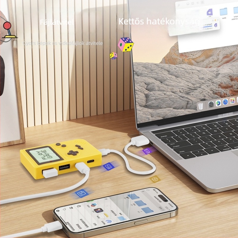 Beanlieve 131SC USB-C hub, legfeljebb 4 porttal, USB 2.0 adatátvitel 480 Mbps-ig, külső áramforrás nélkül