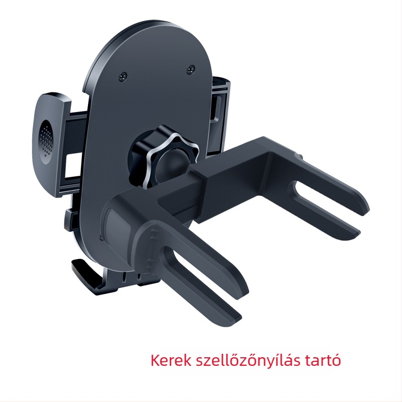 Autótelefon-tartó a szellőzőnyíláson, rezgésmentes, 3 másodperces gyors felhelyezés, műszerfalhoz illeszkedő, logó gravírozás támogatott