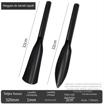 Egy darabból álló rozsdamentes acél ásó a kertészkedéshez — virágok és zöldségek ültetésére, vad növények ásására; otthoni használatra; testreszabható.