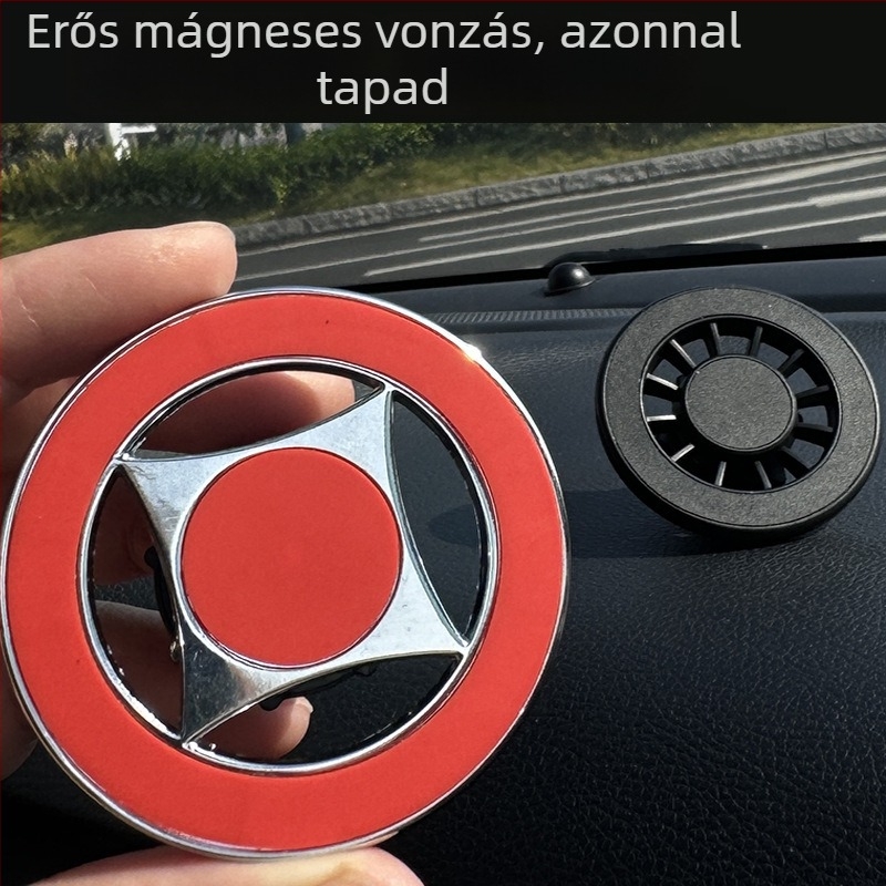 Mágneses autós telefontartó, N52 mágnesfej, univerzális modell 1113, felszerelhető a szellőzőnyílásba