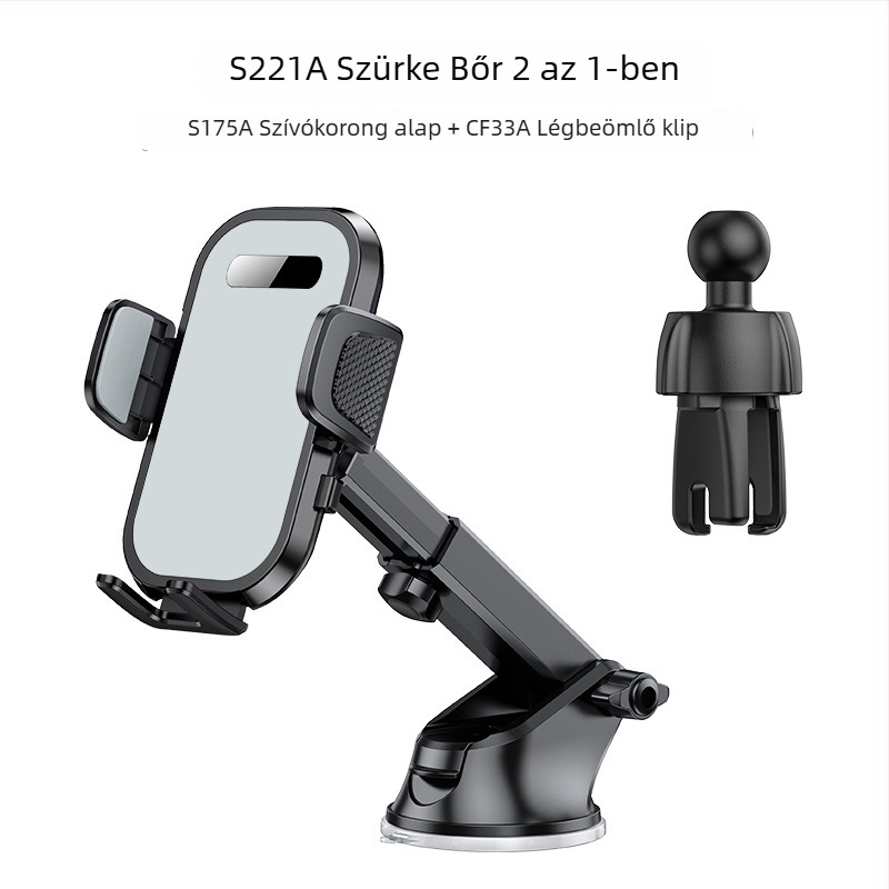 Autótelefon-tartó szívócsészével a műszerfalhoz (nem újratölthető; univerzális)