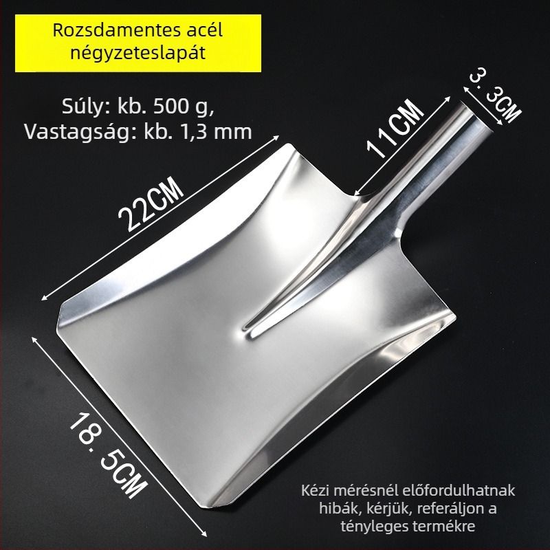 Origin rozsdamentes acél kertészeti lapát a talaj ásásához és lazításához, testreszabható feldolgozás