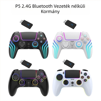 P5 vezeték nélküli játékkontroller SZ-5003G/SZ-5005G – USB interfész, vezeték nélküli kapcsolat, kompatibilis P5, Switch, PC, Mac, Steam Deck