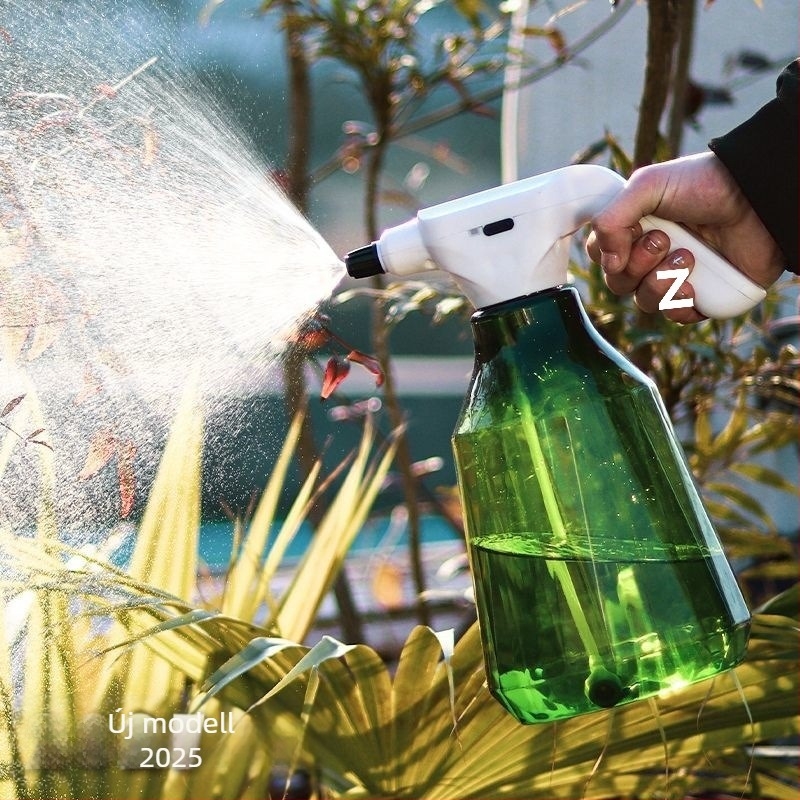 Műanyag kettős funkciójú öntözőpalack, háztartási kertészkedéshez
