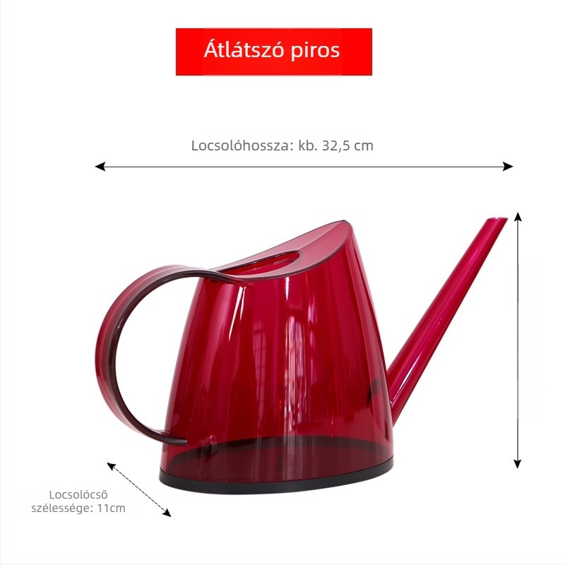 Öntöző kanna / permetező, műanyag, átlátszó matt felület, kertészkedéshez