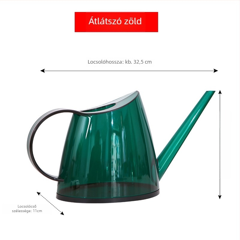Öntöző kanna / permetező, műanyag, átlátszó matt felület, kertészkedéshez