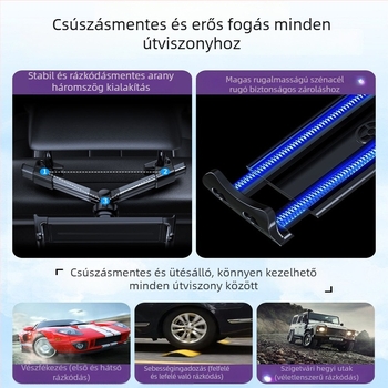 Yiyi autótabletta-tartó teleszkópos karral - univerzális hátsó fejtámlához, Snap-On rögzítés, 150 g