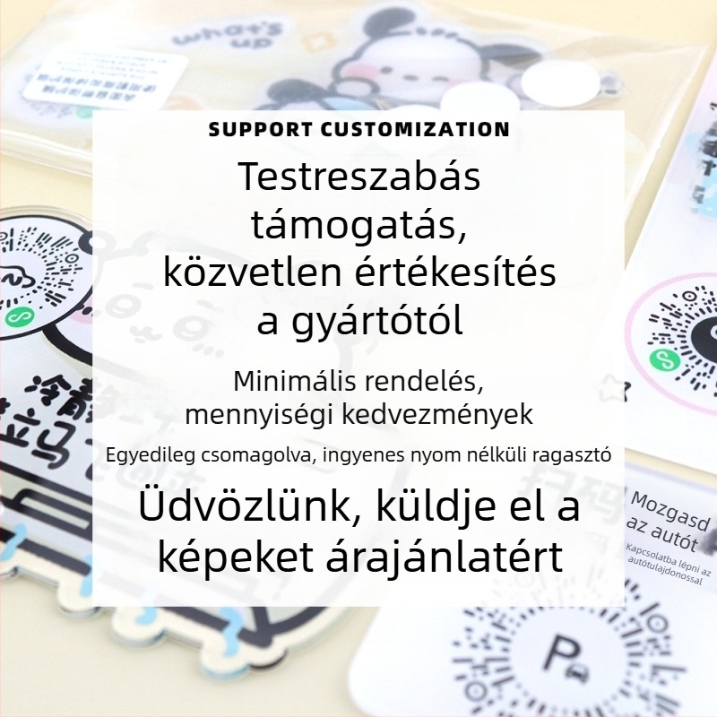 Parkoló szám tábla - műanyag, rejtett típus, testreszabás nélküli