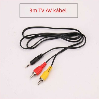 2,5mm-es AV videokábel a TV-hez, tiszta réz mag, réz vezető, tömeg 0,1