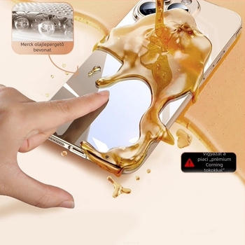 Átlátszó keret nélküli kemény tok iPhone 17 Pro Maxhoz teljes lencse védelemmel