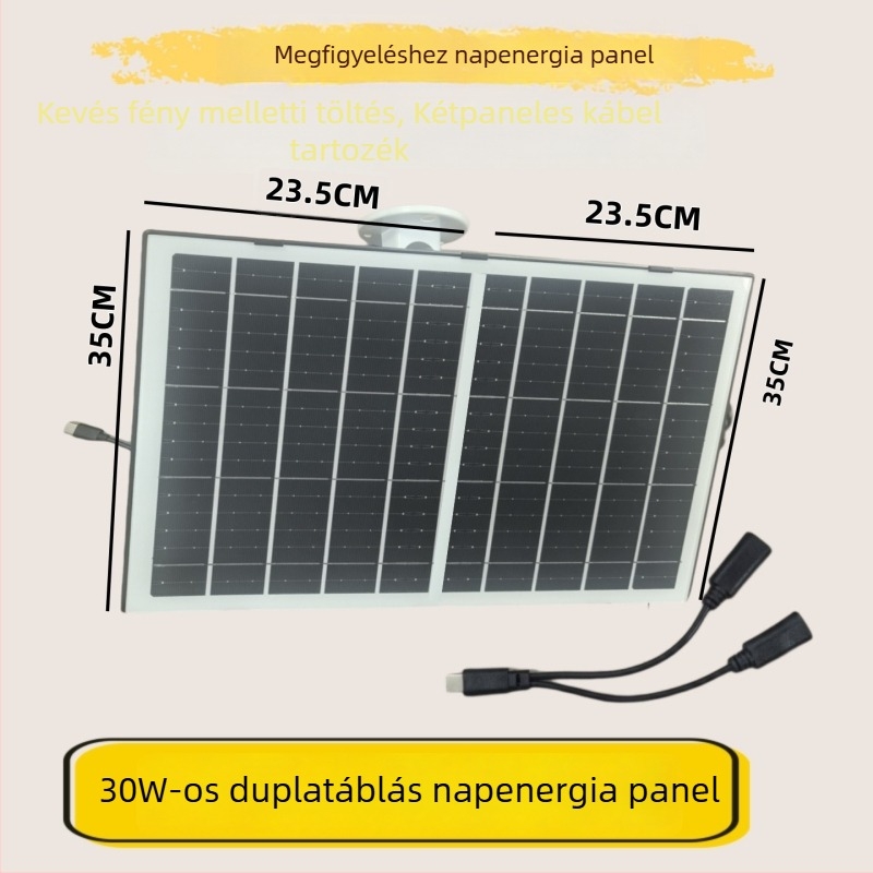Megfigyelésre szánt napelemes panel – Le’an márka, Modell Le-ups, Eredet: Dongguan, Típus: Adapter