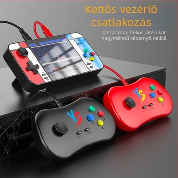 D41 hordozható játékkonzol beépített energiaforrással, 2 az 1-ben nosztalgikus retro játék