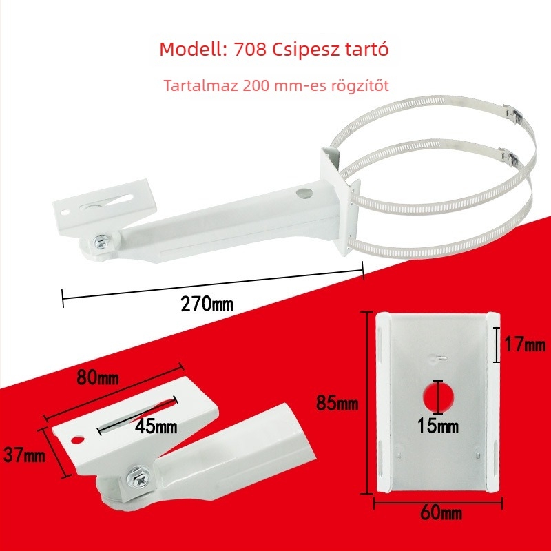 Kamera CCTV szerelő tartó oszlopokra és sarkos falakhoz, vasból (Eredet: Kína; Anyag: Vas)