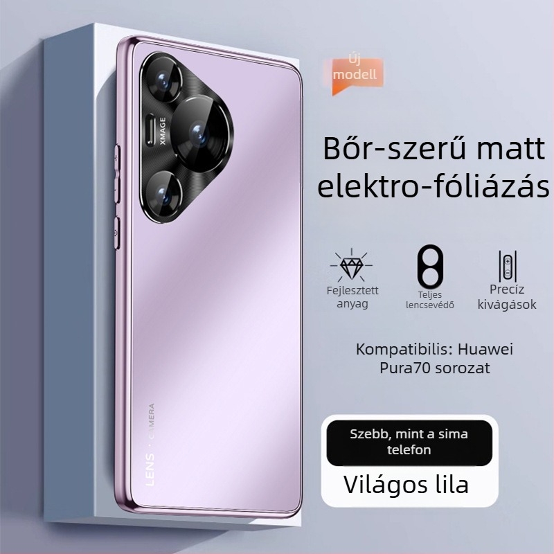 Huawei Pura70 telefontok – matt felület, ultra vékony, teljes lefedettség, ütésálló, PC anyag