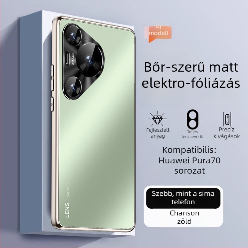 Huawei Pura70 telefontok – matt felület, ultra vékony, teljes lefedettség, ütésálló, PC anyag