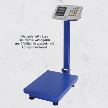 Shen xin – 150 kg kapacitású elektronikus asztali mérleg, elektronikus mérés, tápellátás: akkumulátor vagy hálózat, többfunkciós