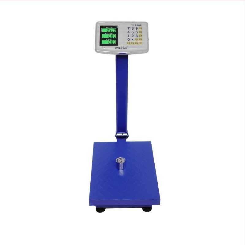 Shen xin – 150 kg kapacitású elektronikus asztali mérleg, elektronikus mérés, tápellátás: akkumulátor vagy hálózat, többfunkciós