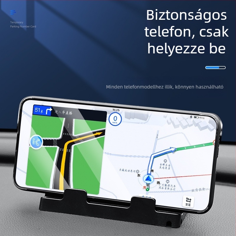 Rejtett autóparkolási számlemez, fém + műanyag tartó, logó nyomtatott, márka Yikadi