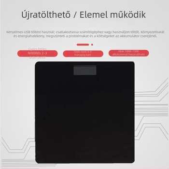 Elektronikus súlymérleg – nagy pontosság, tartós, felnőtteknek (egyszerű kivitel)