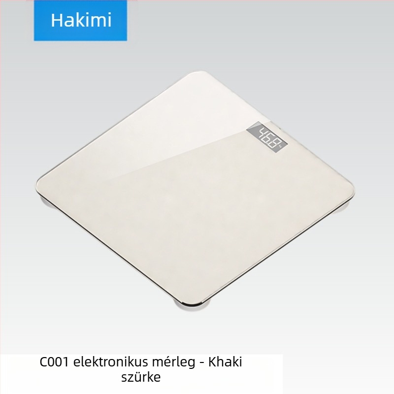 Cred háztartási digitális mérleg, minimalistikus kialakítás, kompakt, pontos testsúly-mérés, divatos